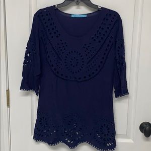 Navy Swim Cover Up